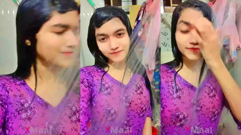 Bangladeshi Cute GF Bathing MMS