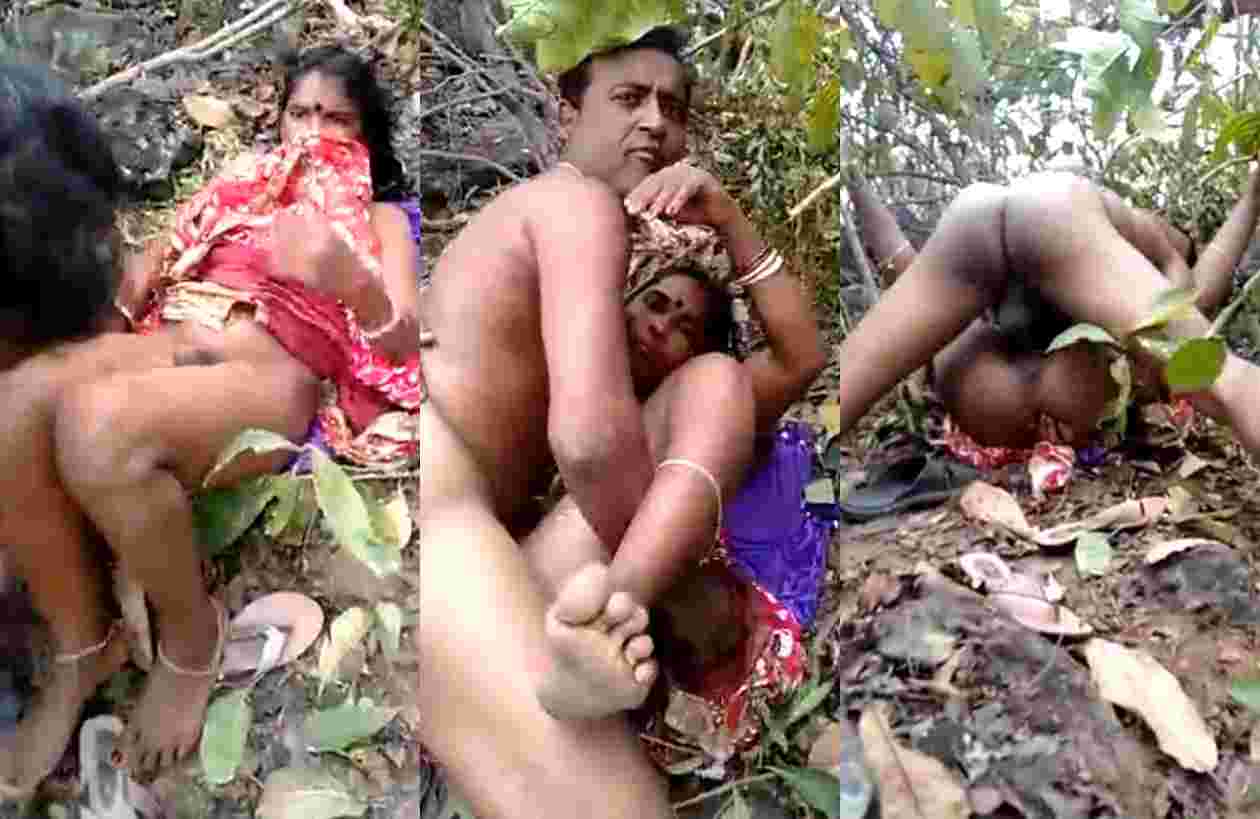 Indian Uncle Fucking Dehati Bhabhi in Jungle XXX Video