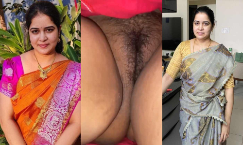 Extremely Beautiful Telugu Mom Harika Secretly Recorded by her Son When She Pissng