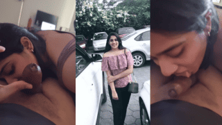 Hot Desi Corporate Cheating Wife Gives Juicy Blowjob & Boob Job to Boss